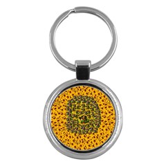 Lizards In Love In The Land Of Flowers Key Chain (round)