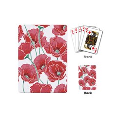 Red Poppy Flowers Playing Cards Single Design (mini) by goljakoff