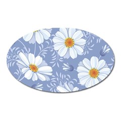 Chamomile Flower Oval Magnet by goljakoff
