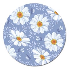 Chamomile Flower Magnet 5  (round) by goljakoff