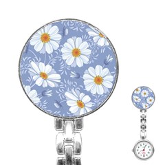 Chamomile Flower Stainless Steel Nurses Watch by goljakoff