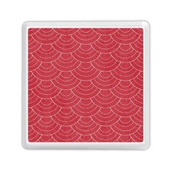 Red Sashiko Memory Card Reader (square) by goljakoff