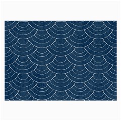 Blue Sashiko Large Glasses Cloth by goljakoff