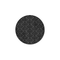 Black Sashiko Ornament Golf Ball Marker (4 Pack) by goljakoff