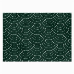 Green Sashiko Large Glasses Cloth by goljakoff