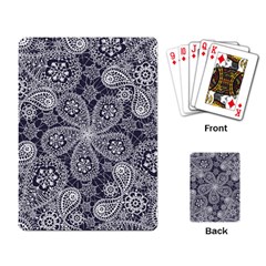 White Flower Mandala Playing Cards Single Design (rectangle) by goljakoff