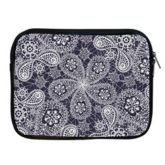 White Flower Mandala Apple Ipad 2/3/4 Zipper Cases by goljakoff