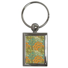 Orange Flowers Key Chain (rectangle) by goljakoff