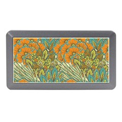 Orange Flowers Memory Card Reader (mini) by goljakoff