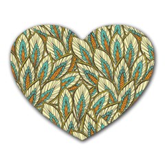 Field Leaves Heart Mousepads by goljakoff