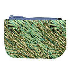 Green Leaves Large Coin Purse by goljakoff