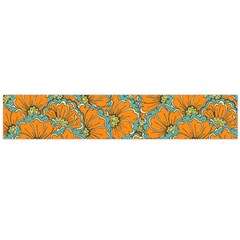 Orange Flowers Large Flano Scarf  by goljakoff