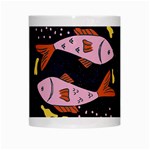 Fish Pisces Astrology Star Zodiac White Mugs Center