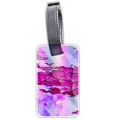 Background Crack Art Abstract Luggage Tag (two Sides) by Mariart