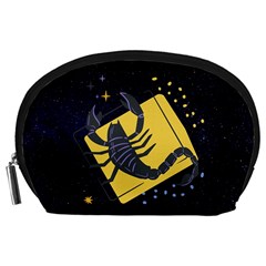 Zodiak Scorpio Horoscope Sign Star Accessory Pouch (large) by Alisyart