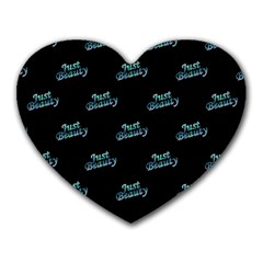 Just Beauty Words Motif Print Pattern Heart Mousepads