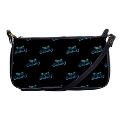 Just Beauty Words Motif Print Pattern Shoulder Clutch Bag