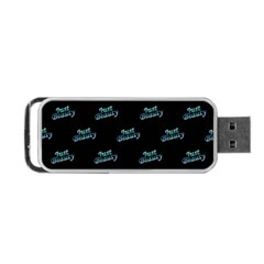 Just Beauty Words Motif Print Pattern Portable USB Flash (Two Sides)