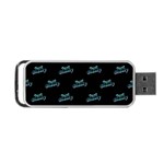 Just Beauty Words Motif Print Pattern Portable USB Flash (Two Sides) Back