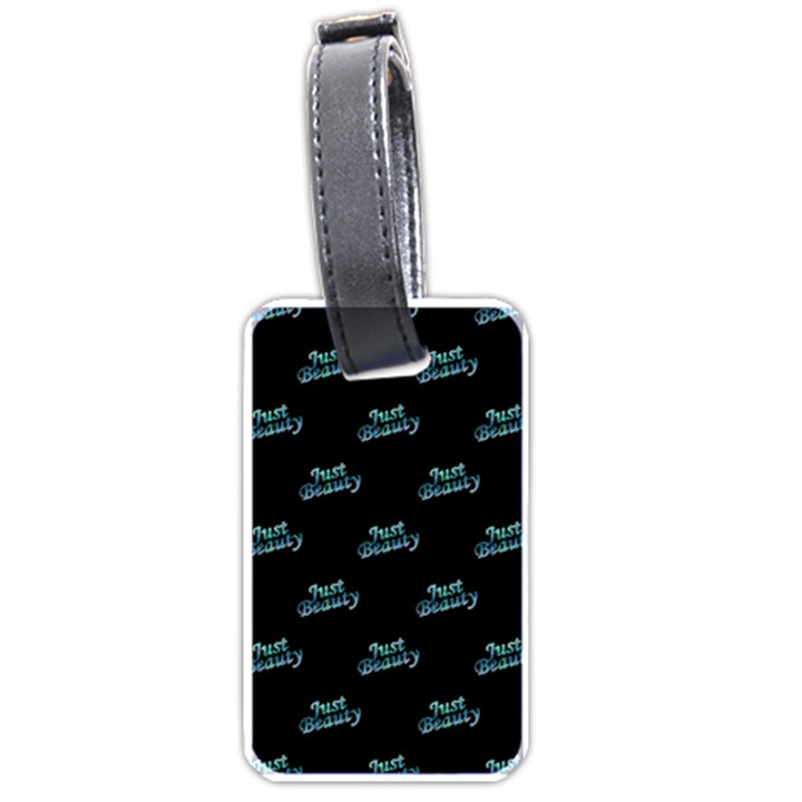 Just Beauty Words Motif Print Pattern Luggage Tag (one side)