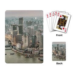 Lujiazui District Aerial View, Shanghai China Playing Cards Single Design (rectangle) by dflcprintsclothing