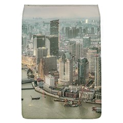 Lujiazui District Aerial View, Shanghai China Removable Flap Cover (l) by dflcprintsclothing