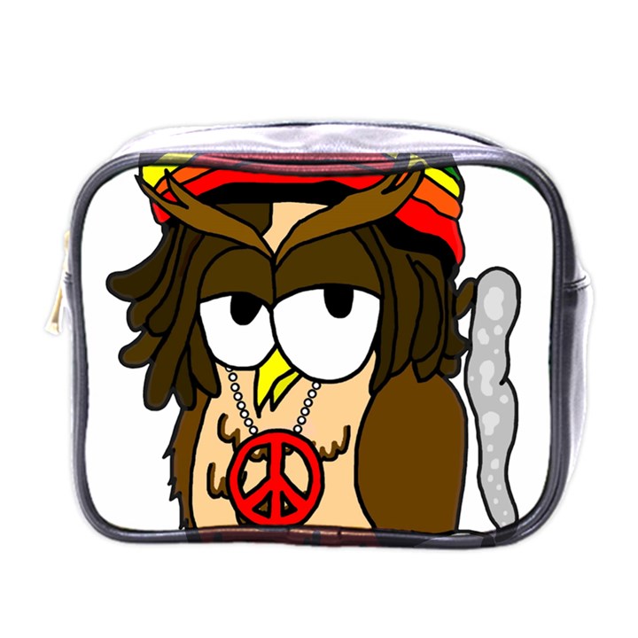  Rainbow Stoner Owl Mini Toiletries Bag (One Side)