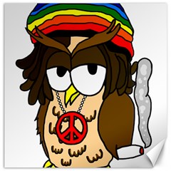  Rainbow Stoner Owl Canvas 20  X 20  by IIPhotographyAndDesigns