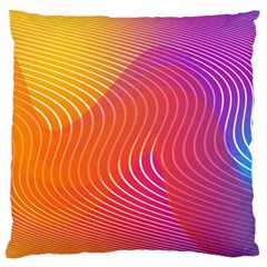 Chevron Line Poster Music Standard Flano Cushion Case (one Side) by Mariart