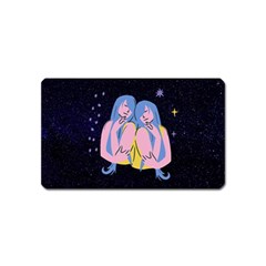 Twin Horoscope Astrology Gemini Magnet (name Card) by Alisyart