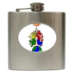 Elemental Sun Goddess   Hip Flask (6 Oz)