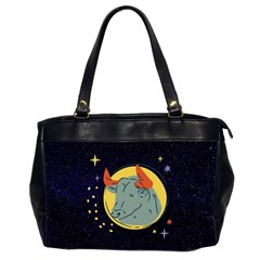 Zodiak Bull Horoscope Sign Star Oversize Office Handbag (2 Sides)