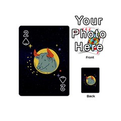 Zodiak Bull Horoscope Sign Star Playing Cards 54 Designs (mini)