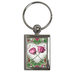 Love Ornament Design Key Chain (Rectangle)