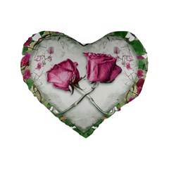 Love Ornament Design Standard 16  Premium Heart Shape Cushions by dflcprintsclothing