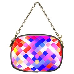 Squares Pattern Geometric Seamless Chain Purse (two Sides)