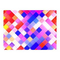 Squares Pattern Geometric Seamless Double Sided Flano Blanket (mini) 