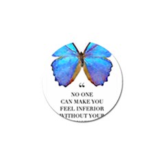 Inferior Quote Butterfly Golf Ball Marker by SheGetsCreative