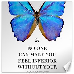 Inferior Quote Butterfly Canvas 20  X 20 