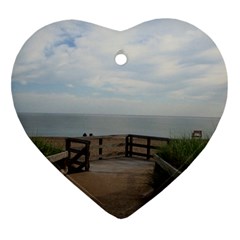 Beach Day  Ornament (heart) by IIPhotographyAndDesigns