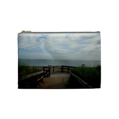 Beach Day  Cosmetic Bag (medium) by IIPhotographyAndDesigns