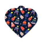 Beanie Love Dog Tag Heart (Two Sides) Back