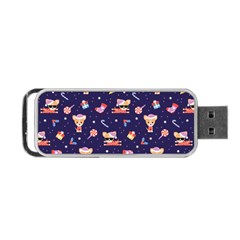 Cat Astro Love Portable Usb Flash (two Sides) by designsbymallika