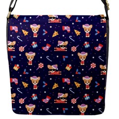 Cat Astro Love Flap Closure Messenger Bag (s) by designsbymallika