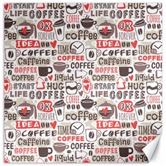 Coffee Love Canvas 16  X 16  by designsbymallika