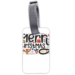 Merry Merry Luggage Tag (two Sides) by designsbymallika