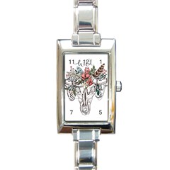 Wild Rectangle Italian Charm Watch by designsbymallika