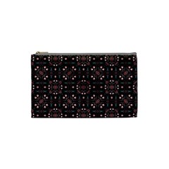 Dark Seamless Gemoetric Print Mosaic Cosmetic Bag (small) by dflcprintsclothing