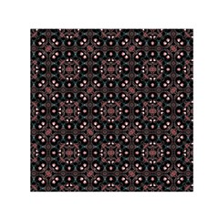 Dark Seamless Gemoetric Print Mosaic Small Satin Scarf (square)