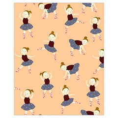 Cute  Pattern With  Dancing Ballerinas On Pink Background Drawstring Bag (small) by EvgeniiaBychkova